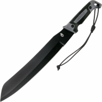 Мачете Gerber — Gator Golok Machete, сталь 65MN Carbon Steel Black Finish, рукоять ударопрочный пластик купить в Алмате