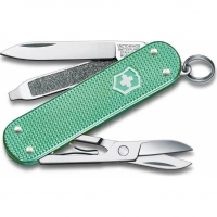 Нож перочинный Victorinox Classic Alox SD Colors, Minty Mint (0.6221.221G) мятный, 58 мм 7 функций купить в Алмате