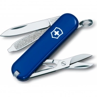 Нож перочинный Victorinox Classic, сталь X55CrMo14, рукоять Cellidor®, синий купить в Алмате