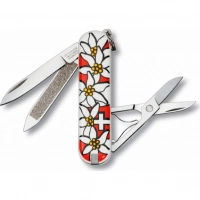 Нож перочинный Victorinox Edelweiss 0.6203.840 58мм 7 функций дизайн рукояти Эдельвейс купить в Алмате