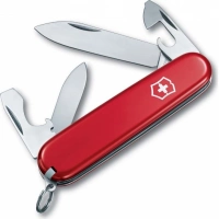 Нож перочинный Victorinox Recruit, сталь X55CrMo14, рукоять Cellidor®, красный купить в Алмате