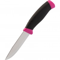 Нож с фиксированным лезвием Morakniv Companion Magenta, сталь Sandvik 12C27, рукоять резина/пластик, пурпурный купить в Алмате