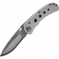 Нож складной со сменным лезвием клинка Camillus TigerSharp®, сталь 420J2, рукоять 6061 T-6 Aluminium, серый купить в Алмате