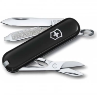 Нож Victorinox Classic SD Colors, Dark Illusion (0.6223.3G) чёрный, 7 функций 58мм купить в Алмате