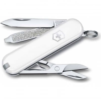 Нож Victorinox Classic SD Colors, Falling Snow (0.6223.7G) белый, 7 функций 58мм купить в Алмате