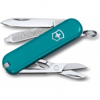 Нож Victorinox Classic SD Colors, Mountain Lake (0.6223.23G) бирюзовый, 7 функций 58мм купить в Алмате