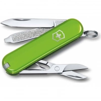 Нож Victorinox Classic SD Colors, Smashed Avocado (0.6223.43G) светло-зелёный, 7 функций 58мм купить в Алмате