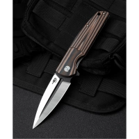 Складной нож Bestech Fin, сталь 14C28N Black/Satin, G10 Orange купить в Алмате