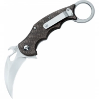 Складной нож Fox IKBS Ball Bearing Karambit, сталь Elmax, рукоять титановый сплав 6Al4V, чёрный купить в Алмате