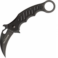 Складной нож Fox Karambit, сталь N690, рукоять стеклотекстолит G-10, чёрный купить в Алмате