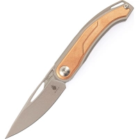 Складной нож Kizer Apus, сталь CPM S35VN, рукоять титан/ Bronze Carbon купить в Алмате