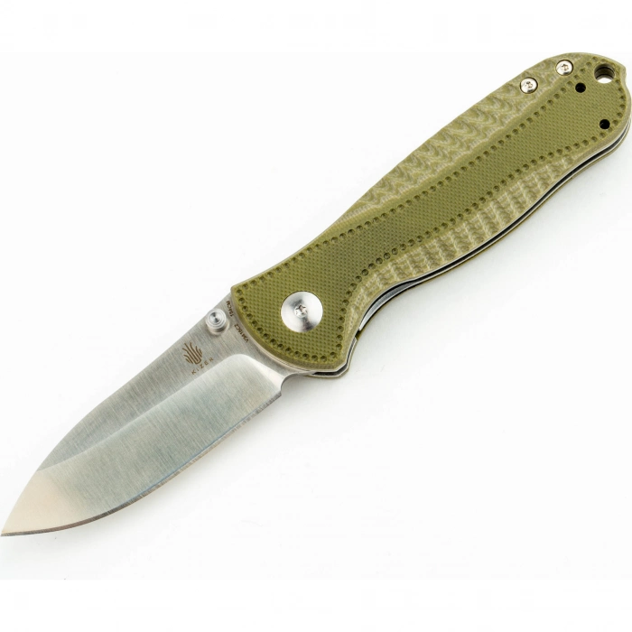 Складной нож Kizer Hunter Small, сталь 154CM, рукоять Green G10