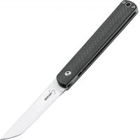 Складной нож Wasabi CF — Boker Plus 01BO632, лезвие сталь 440C Satin, рукоять карбон, чёрный купить в Алмате