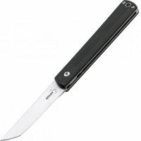 Складной нож Wasabi G10 — Boker Plus 01BO630, лезвие сталь 440C Satin, рукоять стеклотекстолит G-10, чёрный купить в Алмате