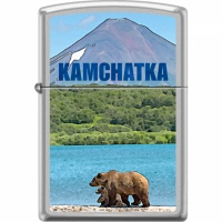 Зажигалка ZIPPO Камчатка с покрытием Satin Chrome™ купить в Алмате