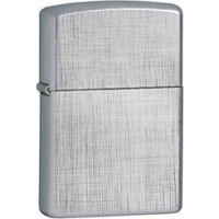 Зажигалка ZIPPO Linen Weave с покрытием Brushed Chrome, латунь/сталь, серебристая, матовая, 36x12x56 мм купить в Алмате