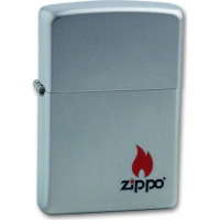 Зажигалка ZIPPO Satin Chrome, латунь с ник.-хром. покрыт., серебр., матовая, 36х56х12 мм купить в Алмате