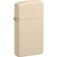 Зажигалка ZIPPO Slim® с покрытием Flat Sand, бежевая, матовая купить в Алмате