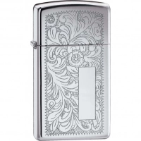 Зажигалка ZIPPO Slim® Venetian® с покрытием High Polish Chrome купить в Алмате